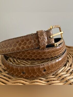 Vintage Genuine Reptile Thin Women’s Belt